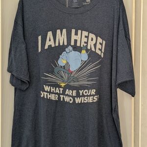 Disney Parks Genie Graphic Blue Men'sT-Shirt Sz XXL